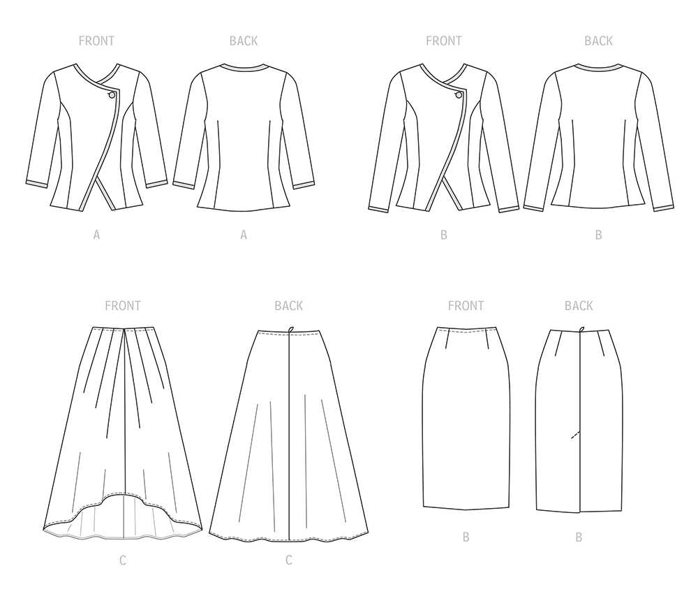 Simplicity Sewing Pattern Women's Jacket and Skirts 9 Simplicity Sewing Pattern Women's Jacket and Skirts
