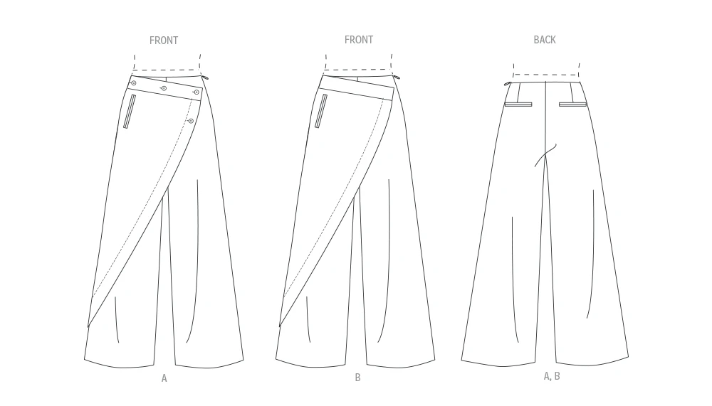 Vogue Patterns Misses' Wrap Pants 7 Vogue Patterns Misses' Wrap Pants