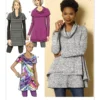 Butterick Sewing Pattern Misses' Cowl-Neck Tunics (PDF)