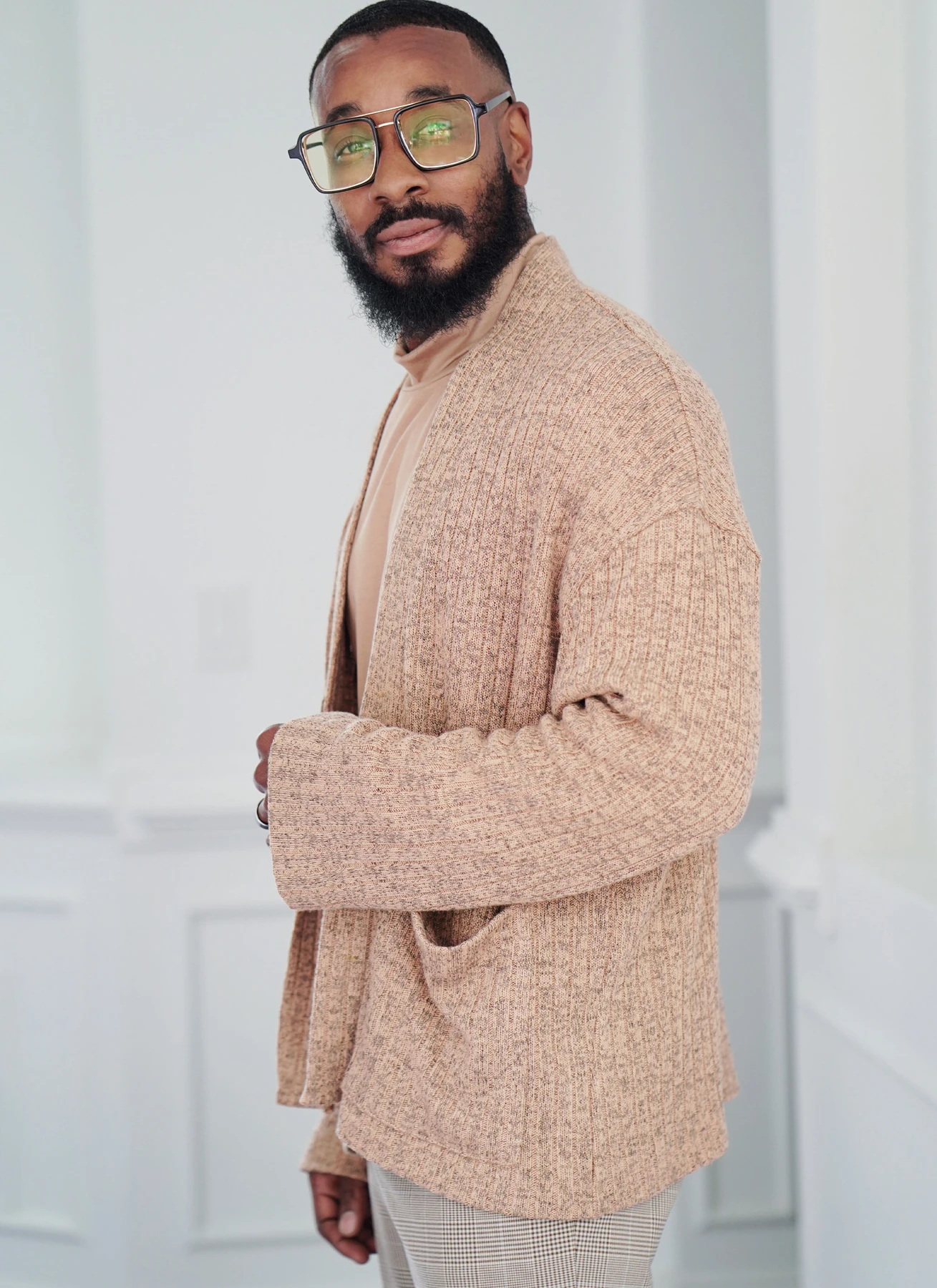 Know Me Sewing Pattern Men's Knit Turtleneck and Cardigan by Norris Dánta Ford (PDF) 5 Know Me Sewing Pattern Men's Knit Turtleneck and Cardigan by Norris Dánta Ford (PDF)