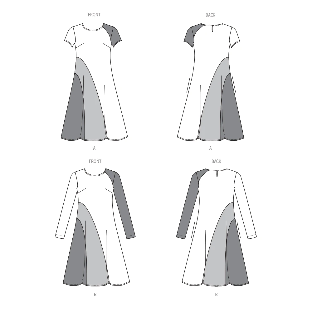 Butterick Sewing Pattern Misses' Dress with Short and Long Sleeves (PDF) 7 Butterick Sewing Pattern Misses' Dress with Short and Long Sleeves (PDF)