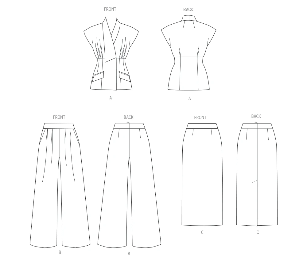 Vogue Patterns Misses' Top, Skirt and Pants 11 Vogue Patterns Misses' Top, Skirt and Pants