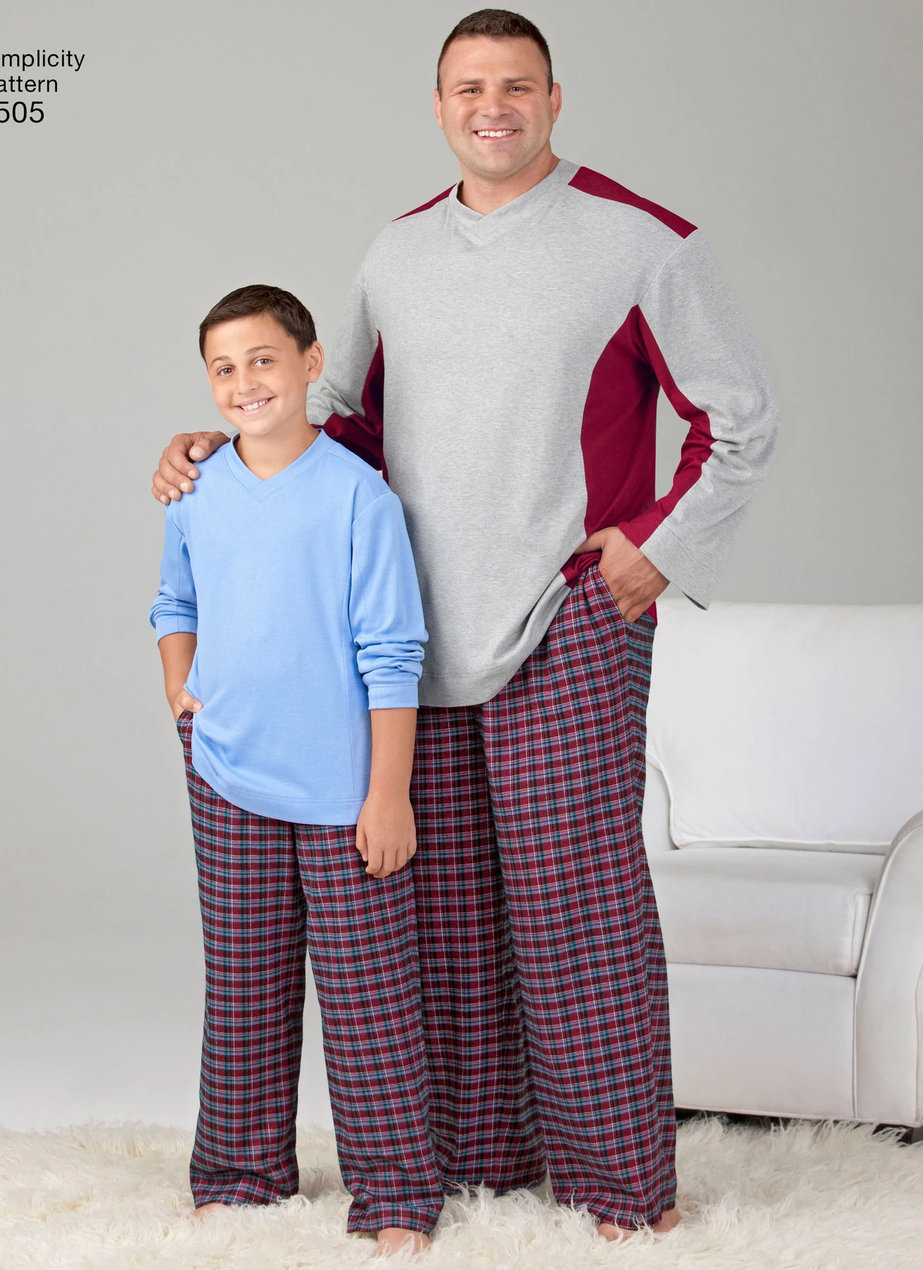 Simplicity Sewing Pattern Husky Boys' & Big & Tall Men's Tops and Pants 2 Simplicity Sewing Pattern Husky Boys' & Big & Tall Men's Tops and Pants