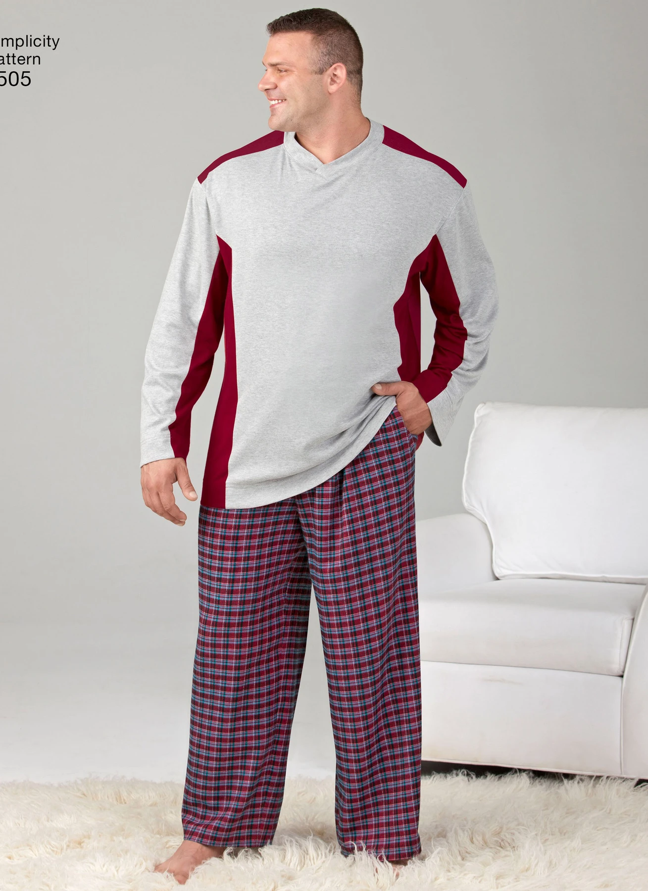 Simplicity Sewing Pattern Husky Boys' & Big & Tall Men's Tops and Pants 4 Simplicity Sewing Pattern Husky Boys' & Big & Tall Men's Tops and Pants