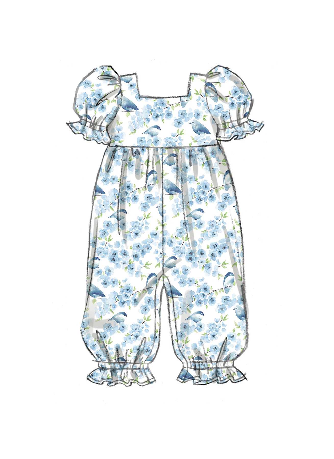 Butterick Sewing Pattern Babies' Rompers, Dress, Bloomers and Headband 3 Butterick Sewing Pattern Babies' Rompers, Dress, Bloomers and Headband