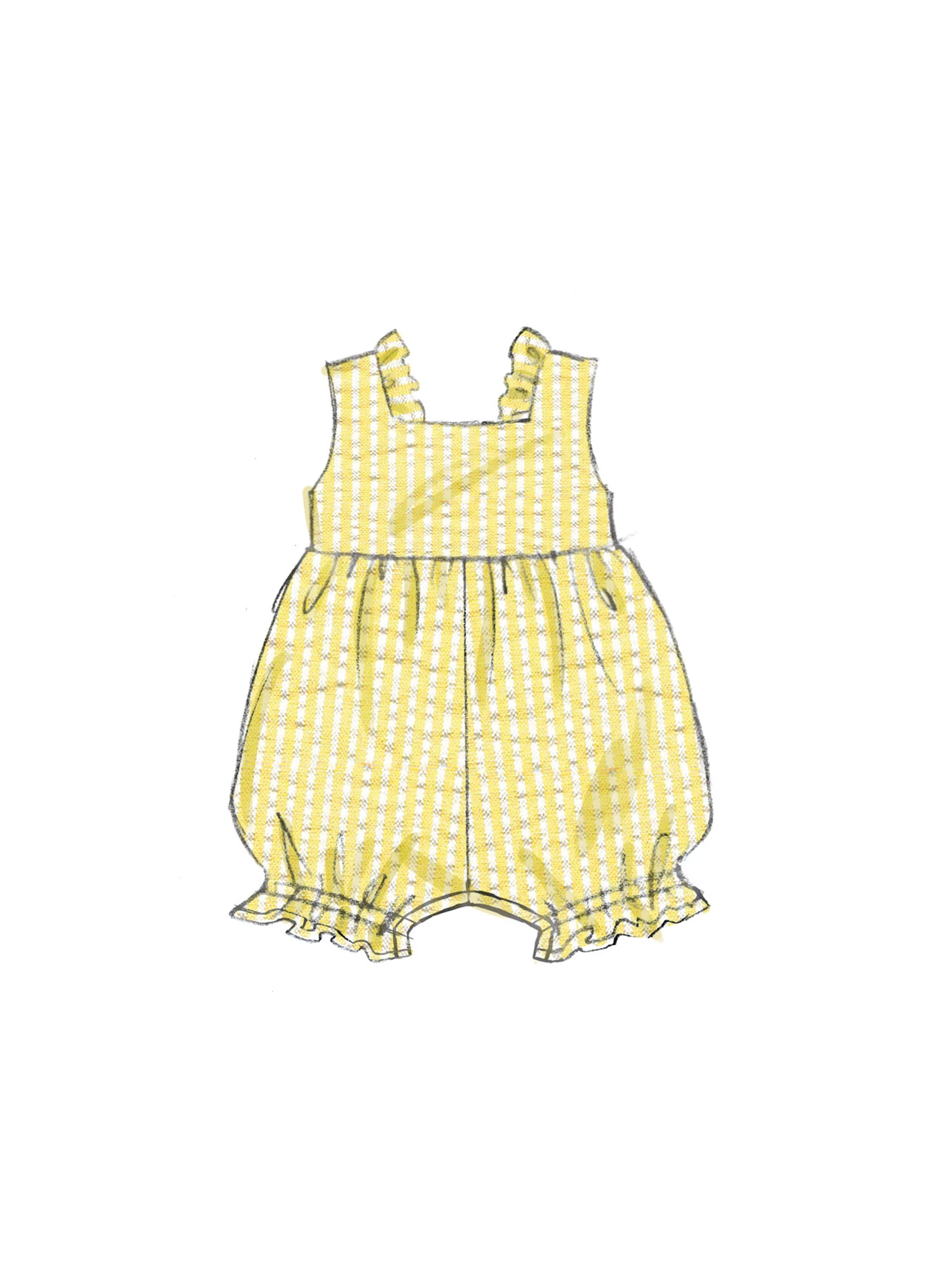Butterick Sewing Pattern Babies' Rompers, Dress, Bloomers and Headband 4 Butterick Sewing Pattern Babies' Rompers, Dress, Bloomers and Headband
