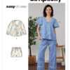 Simplicity Sewing Pattern Misses' Sleep Set 19 Simplicity Sewing Pattern Misses' Sleep Set