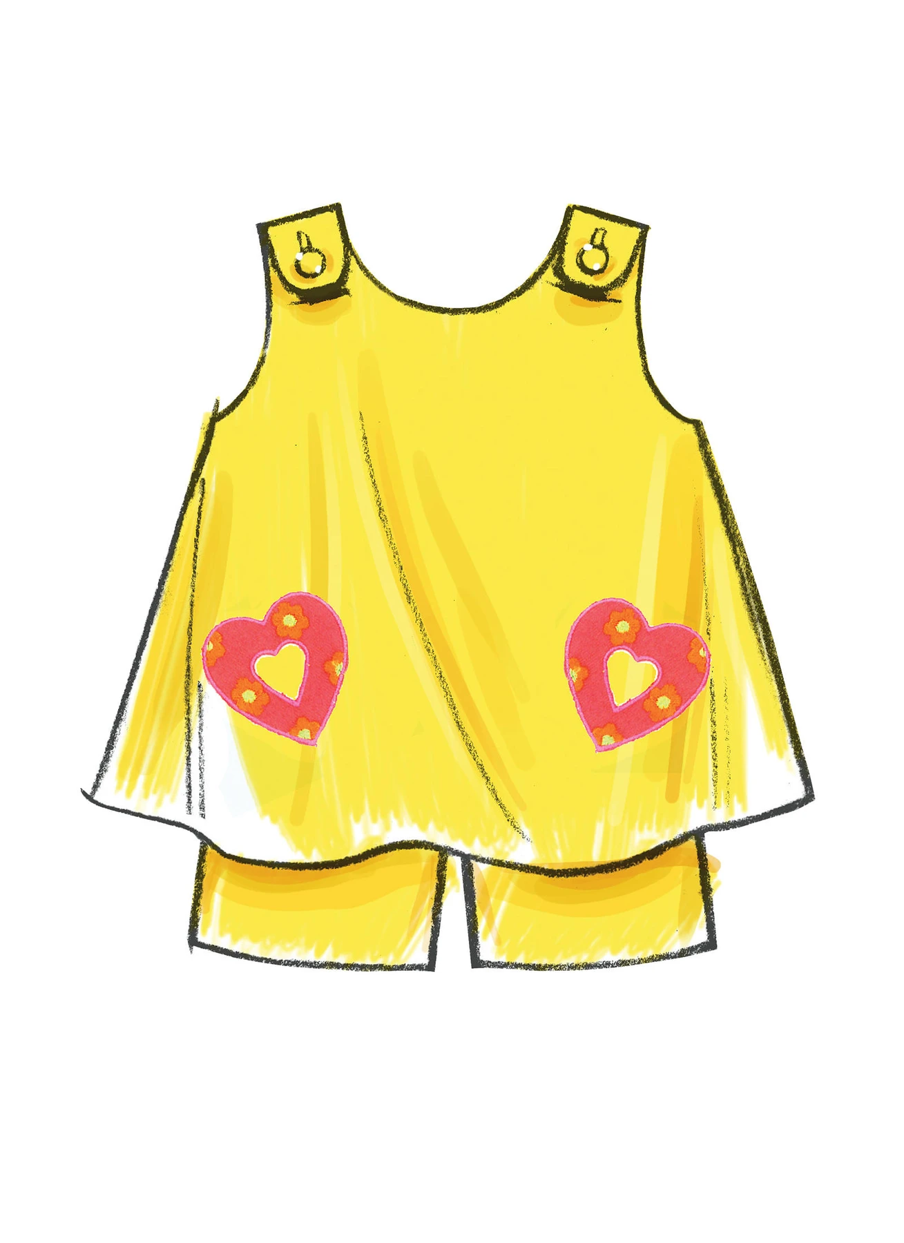 McCall's Sewing Pattern Toddlers' Tent Tops, Dresses and Shorts 4 McCall's Sewing Pattern Toddlers' Tent Tops, Dresses and Shorts