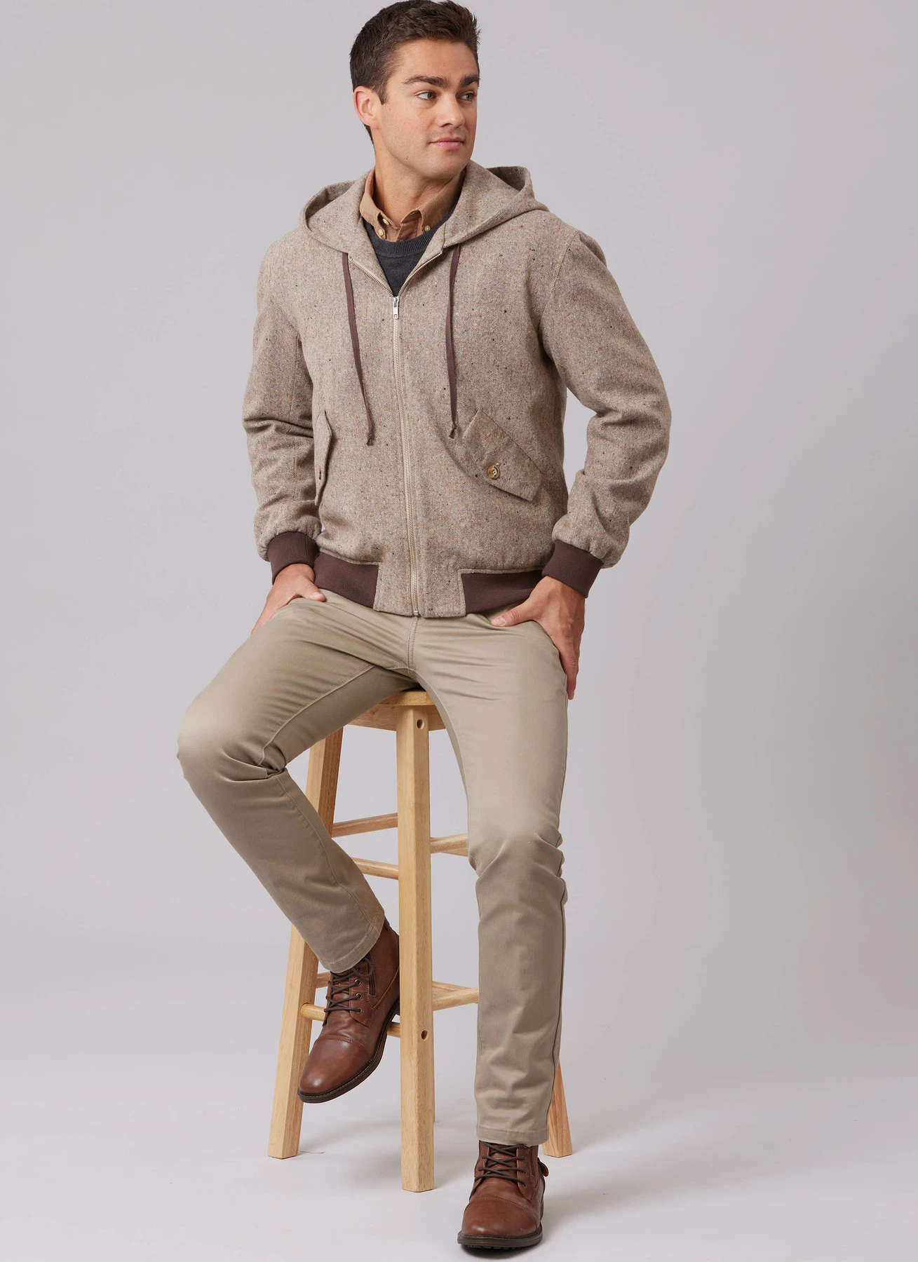 McCall's Sewing Pattern Unisex Bomber Jacket with or without Hood (PDF) 4 McCall's Sewing Pattern Unisex Bomber Jacket with or without Hood (PDF)