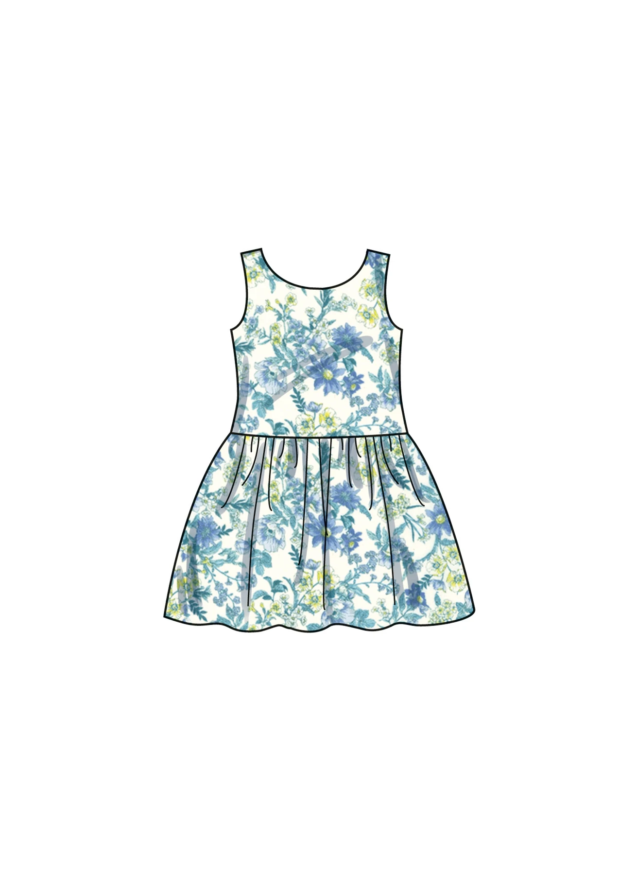 New Look Sewing Pattern Children's Dress 4 New Look Sewing Pattern Children's Dress