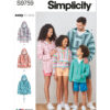 Simplicity Sewing Pattern Children's, Teens' and Adults' Hoodie (PDF)