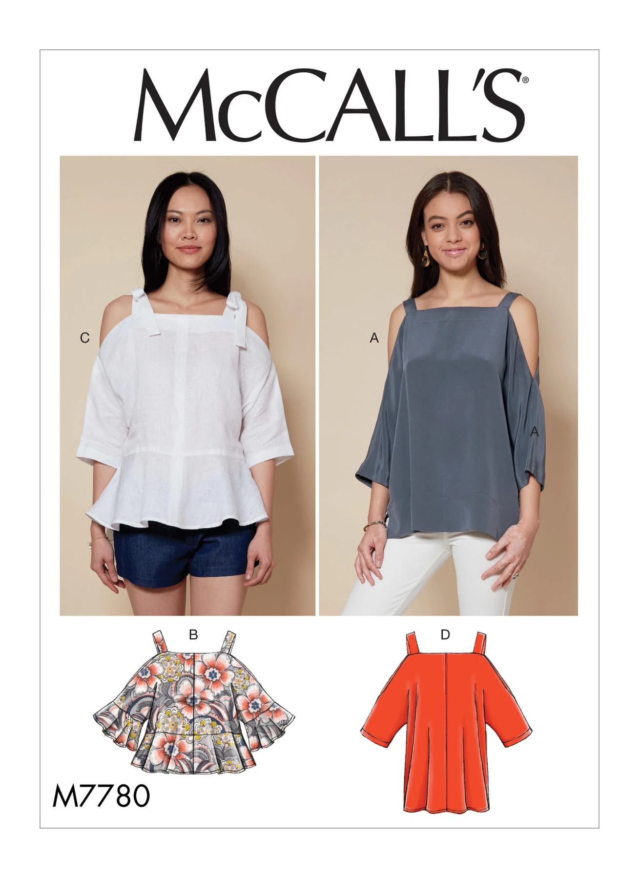 McCall's Sewing Pattern Misses' Tops (PDF) 647 McCall's Sewing Pattern Misses' Tops (PDF)