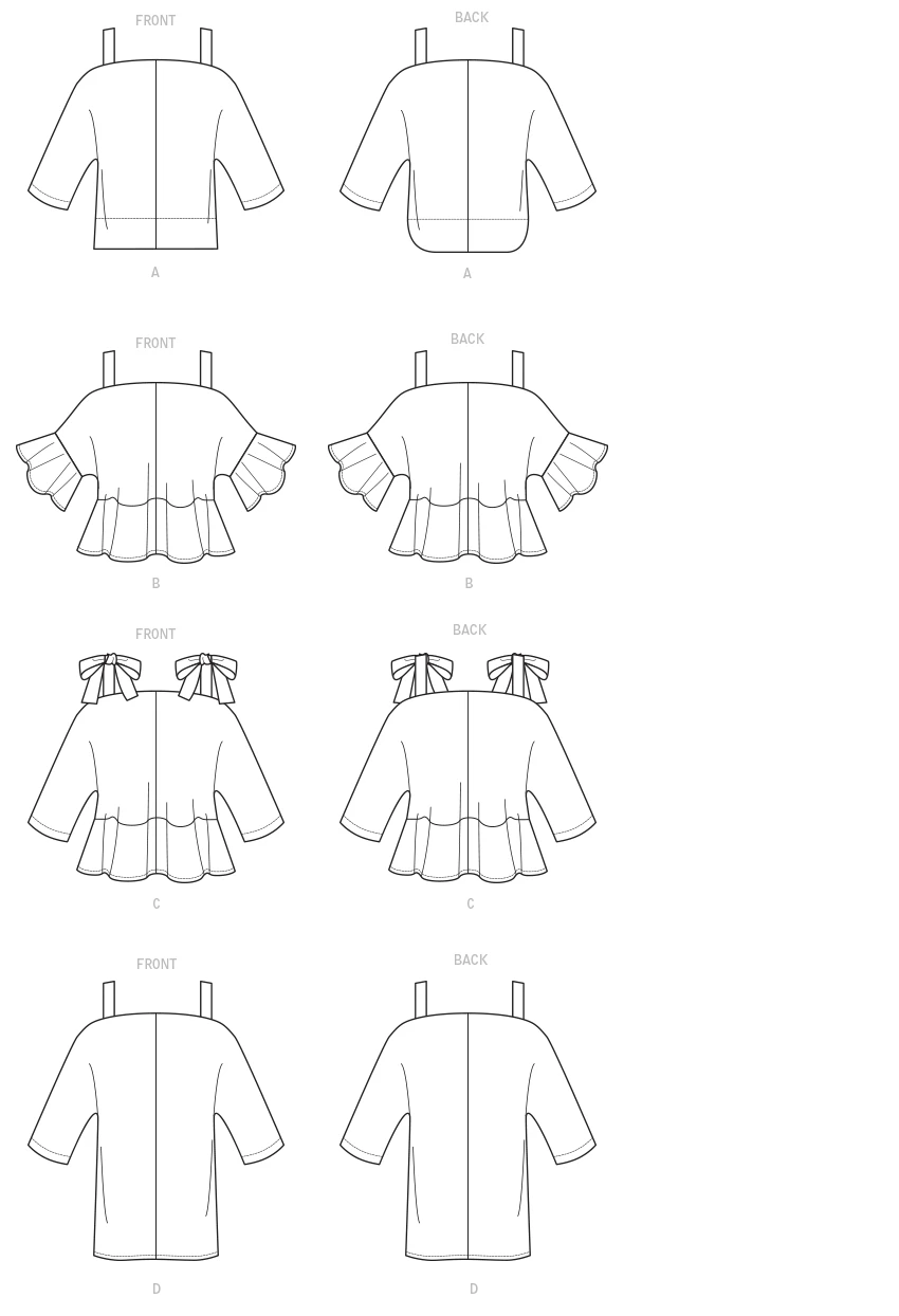 McCall's Sewing Pattern Misses' Tops (PDF) 657 McCall's Sewing Pattern Misses' Tops (PDF)