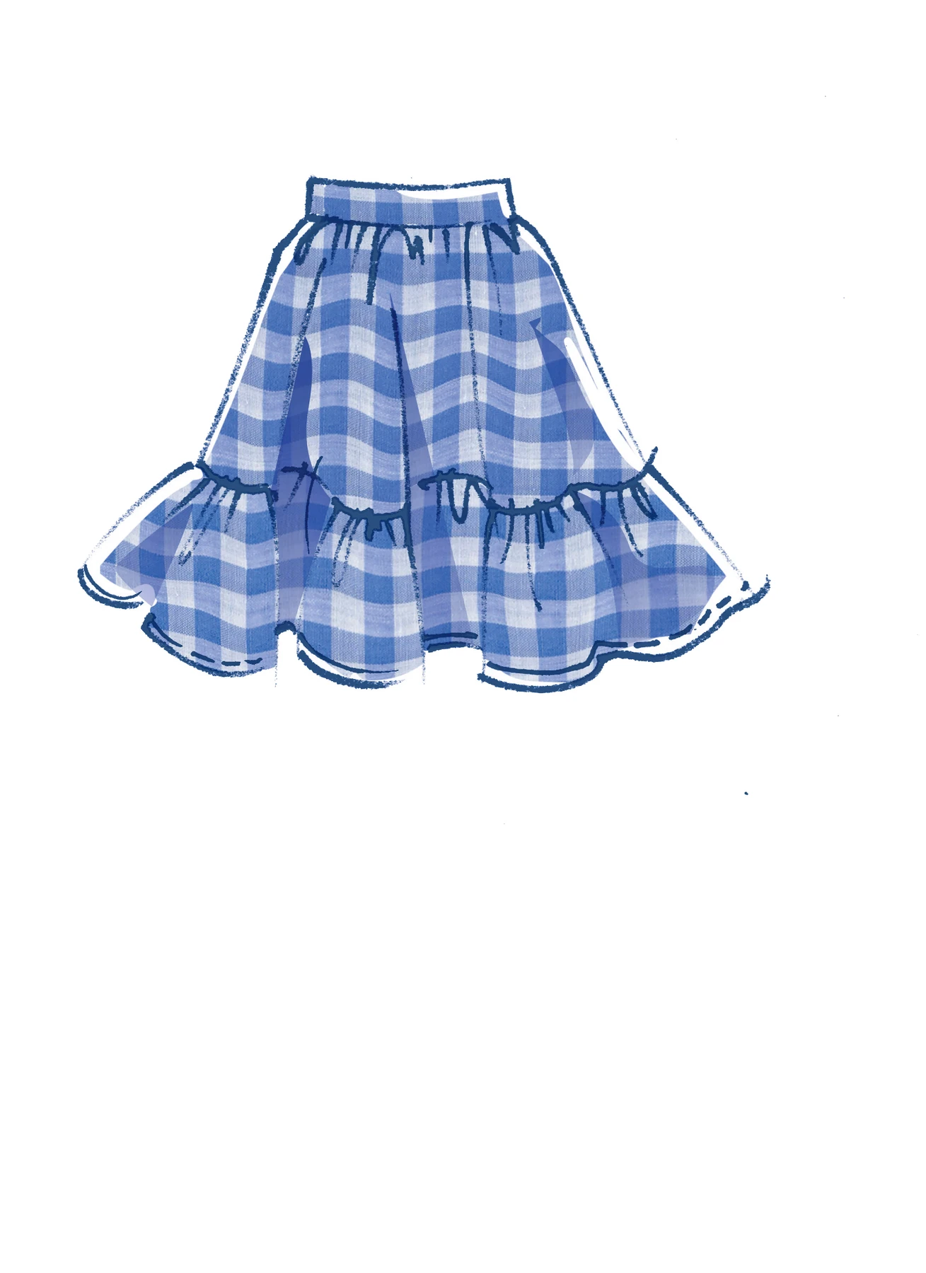 McCall's Sewing Pattern #PosieMcCalls - Misses' Pull-On Gathered Skirts with Tier and Length Variations (PDF) 3 McCall's Sewing Pattern #PosieMcCalls - Misses' Pull-On Gathered Skirts with Tier and Length Variations (PDF)