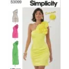Simplicity Sewing Pattern Misses' and Miss Petite Dress in Two Lengths with Detachable 3D Flowers 16 Simplicity Sewing Pattern Misses' and Miss Petite Dress in Two Lengths with Detachable 3D Flowers