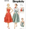 Simplicity Sewing Pattern 1950s Misses' Dresses and Jacket (PDF) 21 Simplicity Sewing Pattern 1950s Misses' Dresses and Jacket (PDF)