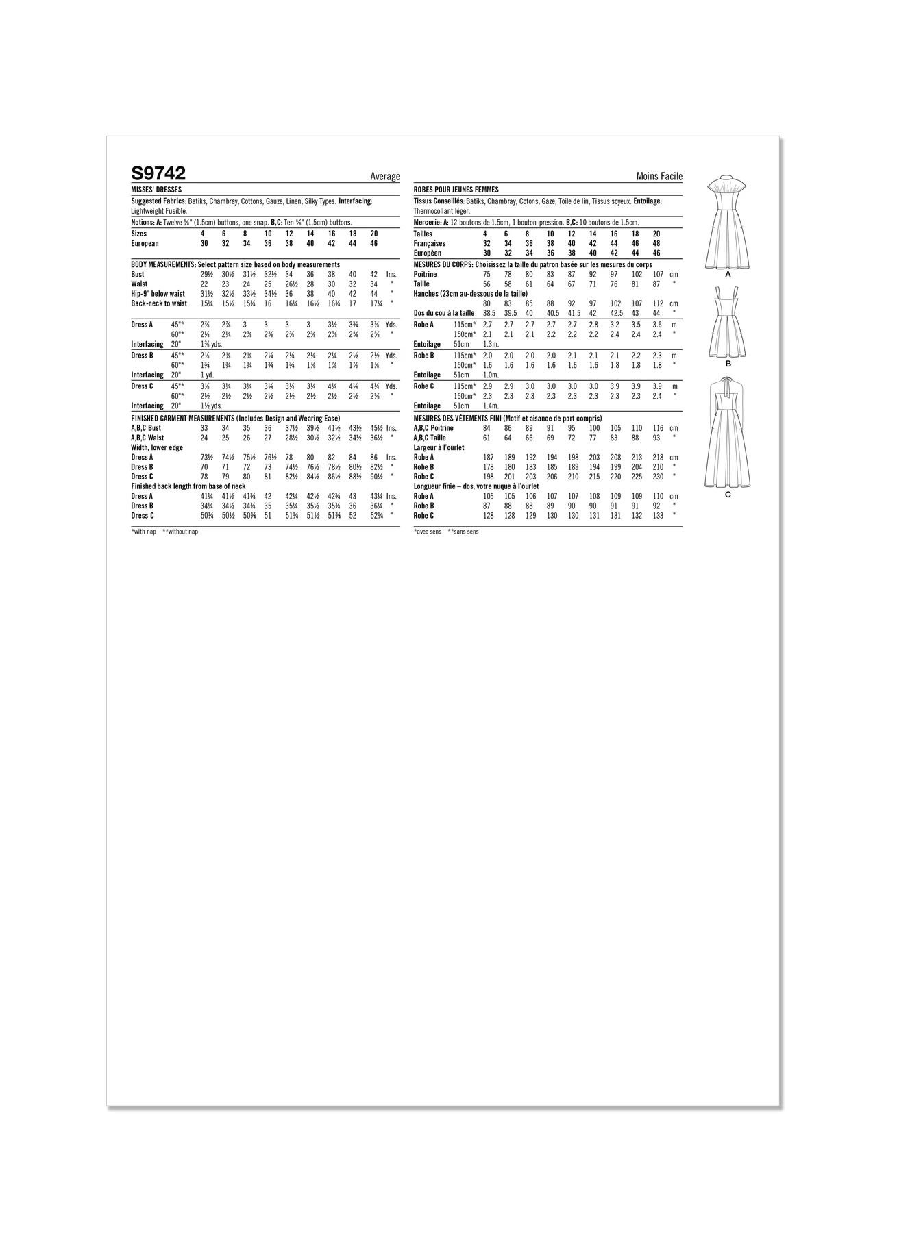 Simplicity Sewing Pattern Misses' Dresses 9 Simplicity Sewing Pattern Misses' Dresses