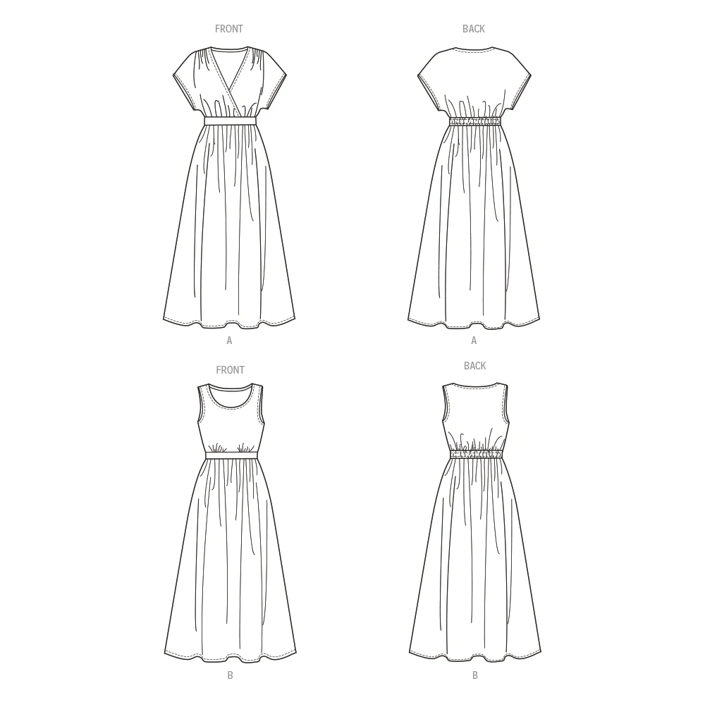 New Look Sewing Pattern Misses' Knit Dresses 7 New Look Sewing Pattern Misses' Knit Dresses