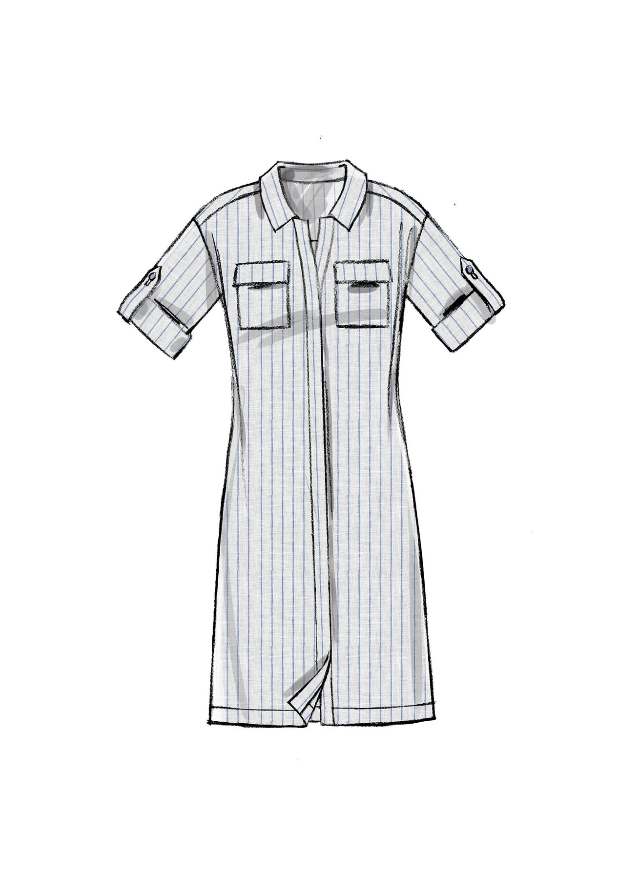 McCall's Sewing Pattern Misses' Button-Down Top, Tunic, Dresses and Belt (PDF) 3 McCall's Sewing Pattern Misses' Button-Down Top, Tunic, Dresses and Belt (PDF)