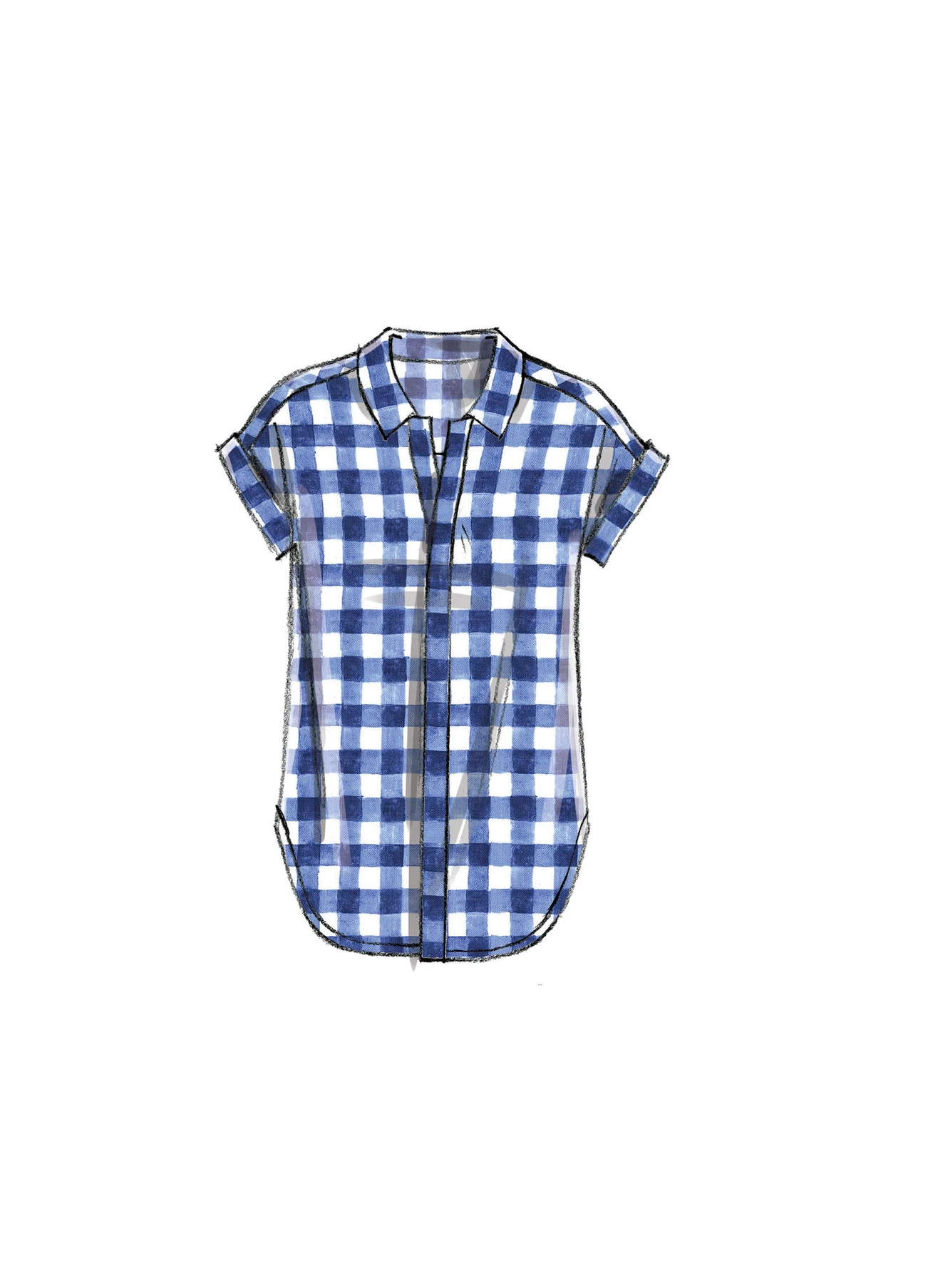 McCall's Sewing Pattern Misses' Button-Down Top, Tunic, Dresses and Belt (PDF) 5 McCall's Sewing Pattern Misses' Button-Down Top, Tunic, Dresses and Belt (PDF)
