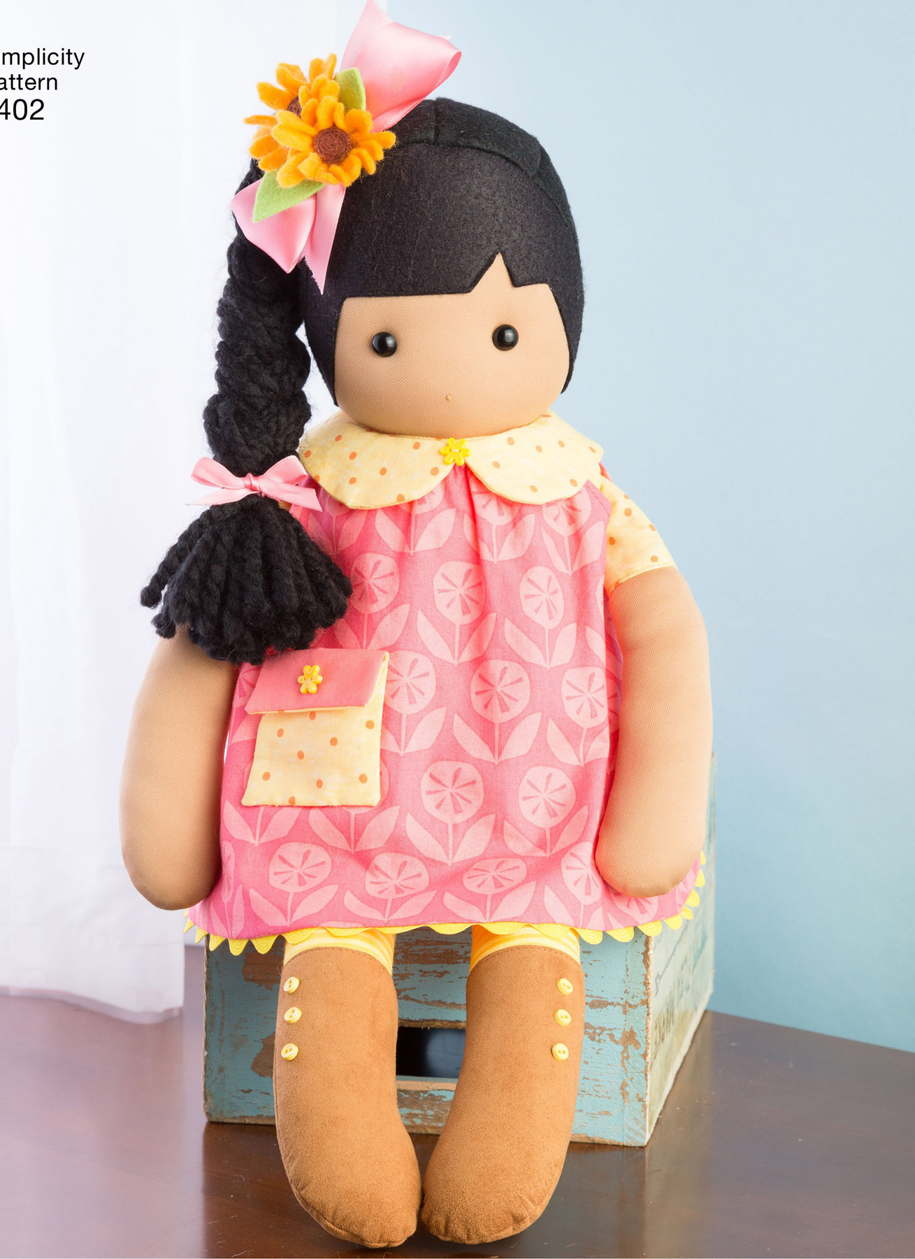 Simplicity Sewing Pattern 23" Stuffed Dolls with Clothes 3 Simplicity Sewing Pattern 23" Stuffed Dolls with Clothes