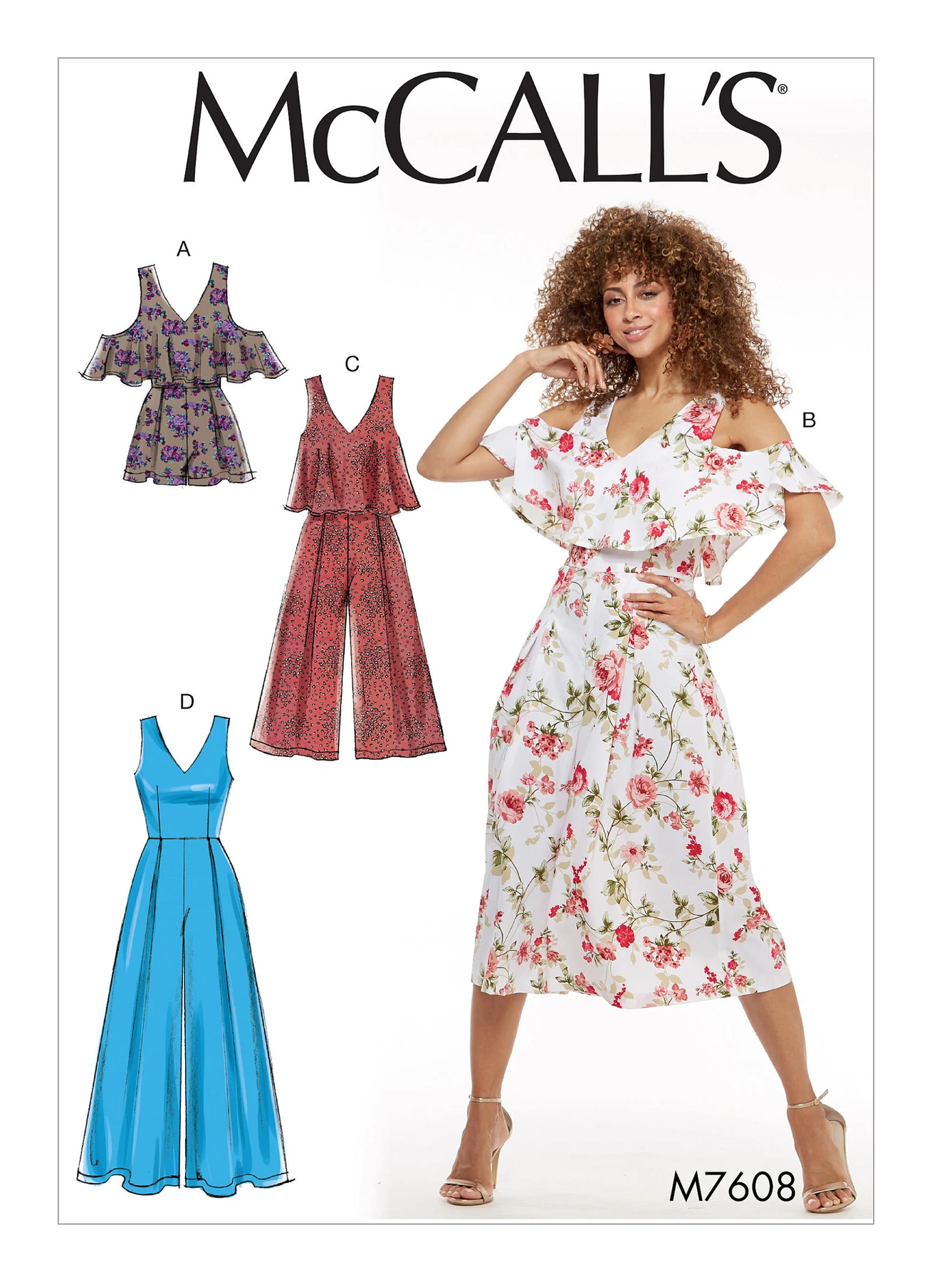 McCall's Sewing Pattern Misses' V-Neck Lined Sleeveless Romper and Jumpsuits (PDF) 1 McCall's Sewing Pattern Misses' V-Neck Lined Sleeveless Romper and Jumpsuits (PDF)