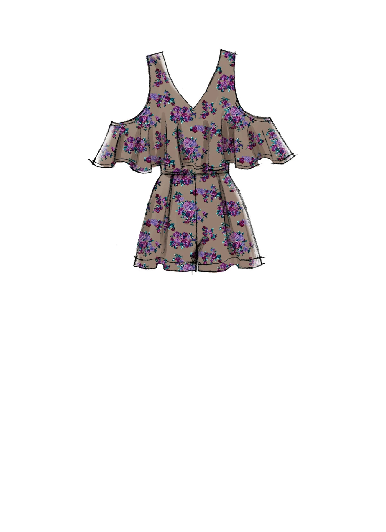 McCall's Sewing Pattern Misses' V-Neck Lined Sleeveless Romper and Jumpsuits (PDF) 5 McCall's Sewing Pattern Misses' V-Neck Lined Sleeveless Romper and Jumpsuits (PDF)