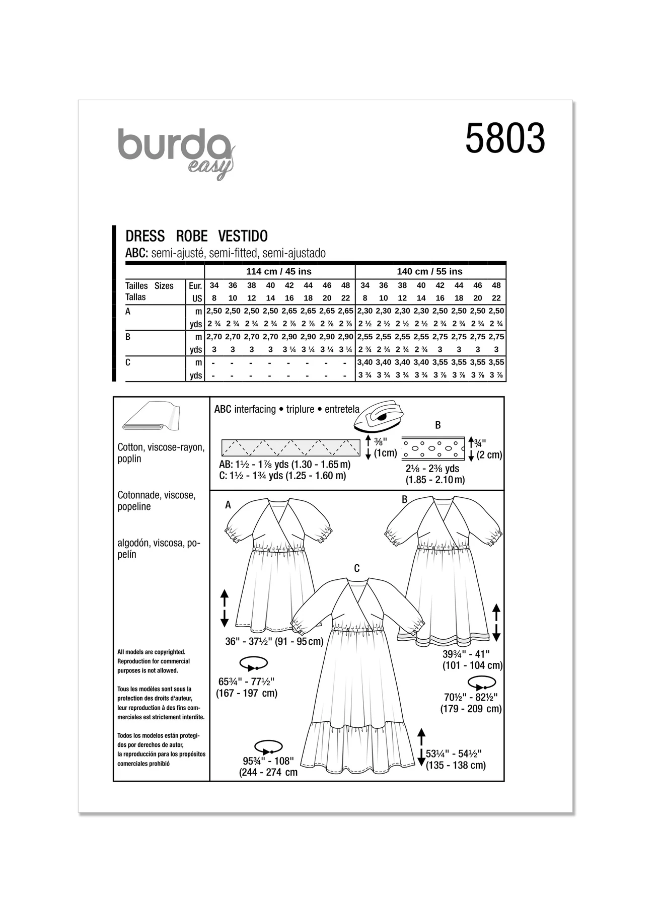 Burda Style Sewing Pattern 5803 Dress 13 Burda Style Sewing Pattern 5803 Dress