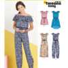 New Look Sewing Pattern Girls' Dress and Jumpsuit in Two Lengths