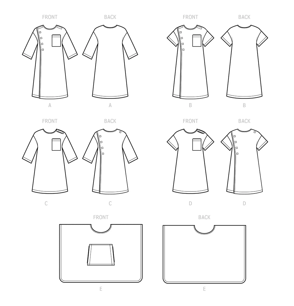 Simplicity Sewing Pattern Unisex Recovery Gowns and Bed Robe 10 Simplicity Sewing Pattern Unisex Recovery Gowns and Bed Robe