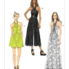 Vogue Patterns Misses' Criss-Cross Halter Romper and Jumpsuit with Length Variations 20 Vogue Patterns Misses' Criss-Cross Halter Romper and Jumpsuit with Length Variations