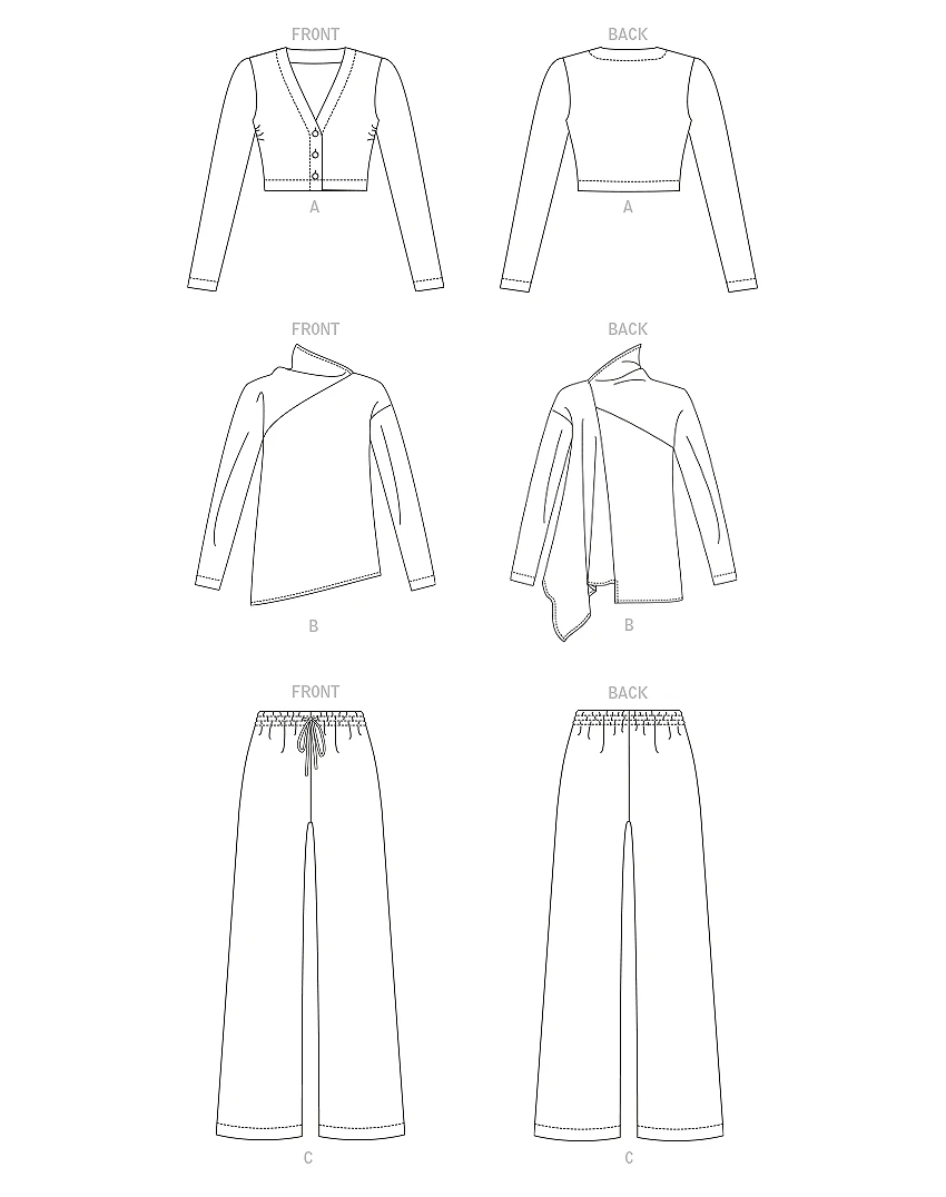 Vogue Patterns Misses' Cardigan, Tunic and Pants 7 Vogue Patterns Misses' Cardigan, Tunic and Pants