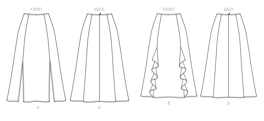 Butterick Sewing Pattern Misses' Skirts (PDF) 6 Butterick Sewing Pattern Misses' Skirts (PDF)