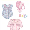 Butterick Sewing Pattern Babies' Romper with Sleeve Variations and Bonnet in sizes S-M-L (PDF) 16 Butterick Sewing Pattern Babies' Romper with Sleeve Variations and Bonnet in sizes S-M-L (PDF)