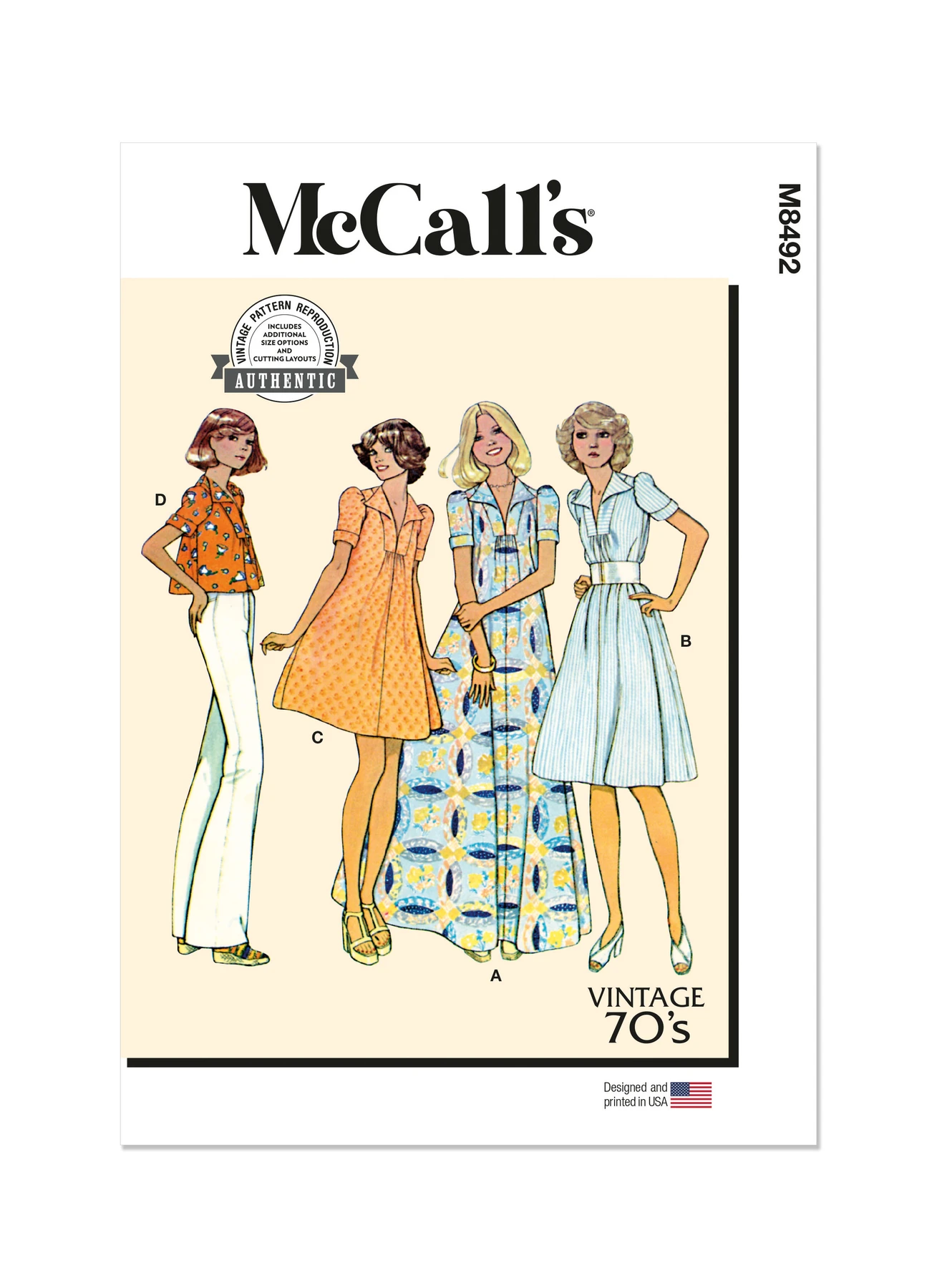 McCall's Sewing Pattern 1970s Misses' Dress or Top (PDF) 1 McCall's Sewing Pattern 1970s Misses' Dress or Top (PDF)