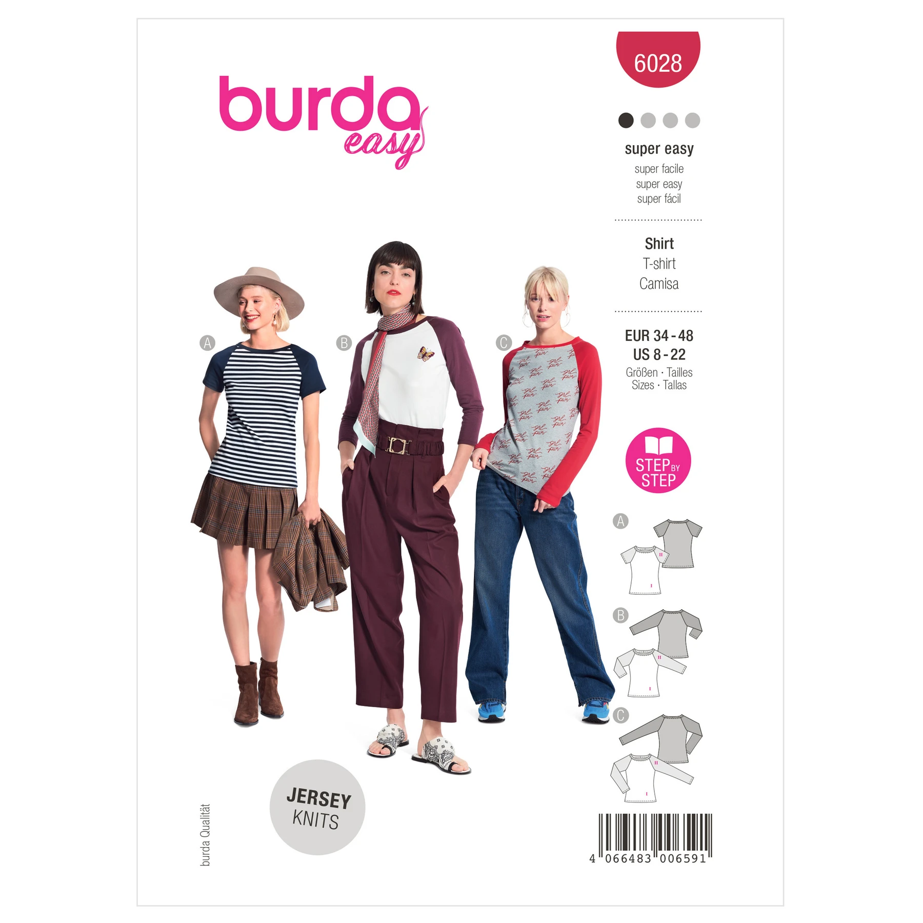 Burda Style Sewing Pattern 6028 Misses' Top 19 Burda Style Sewing Pattern 6028 Misses' Top