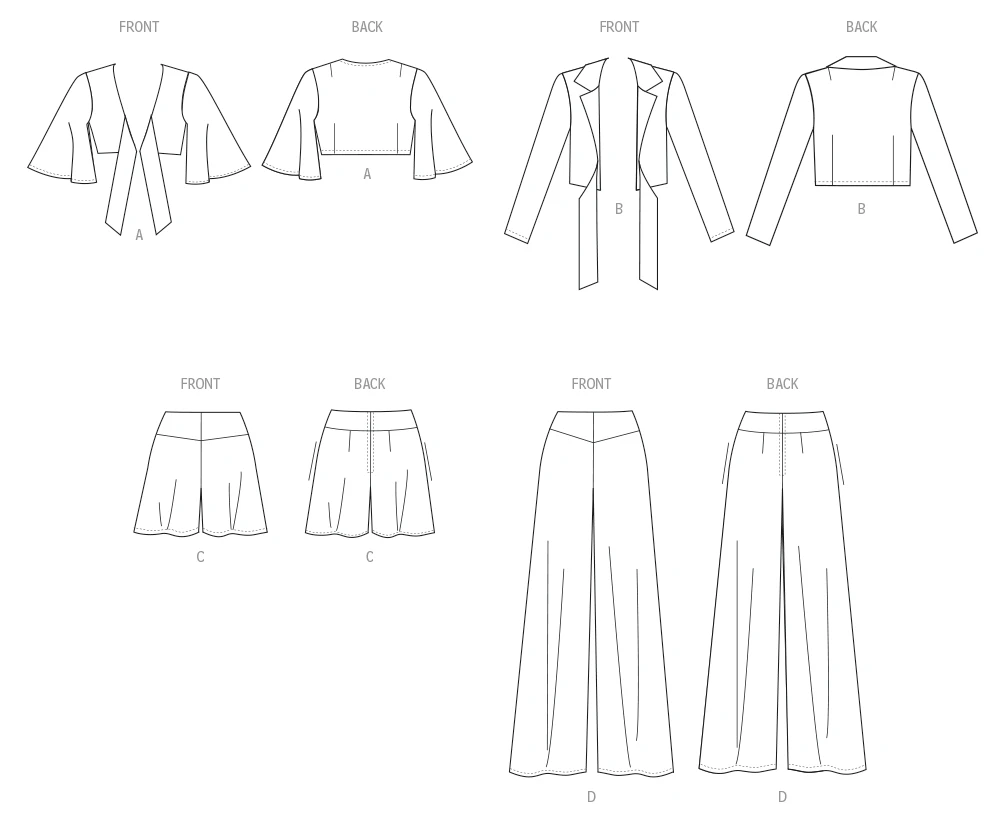 New Look Sewing Pattern Misses' Tops, Shorts and Pants 11 New Look Sewing Pattern Misses' Tops, Shorts and Pants