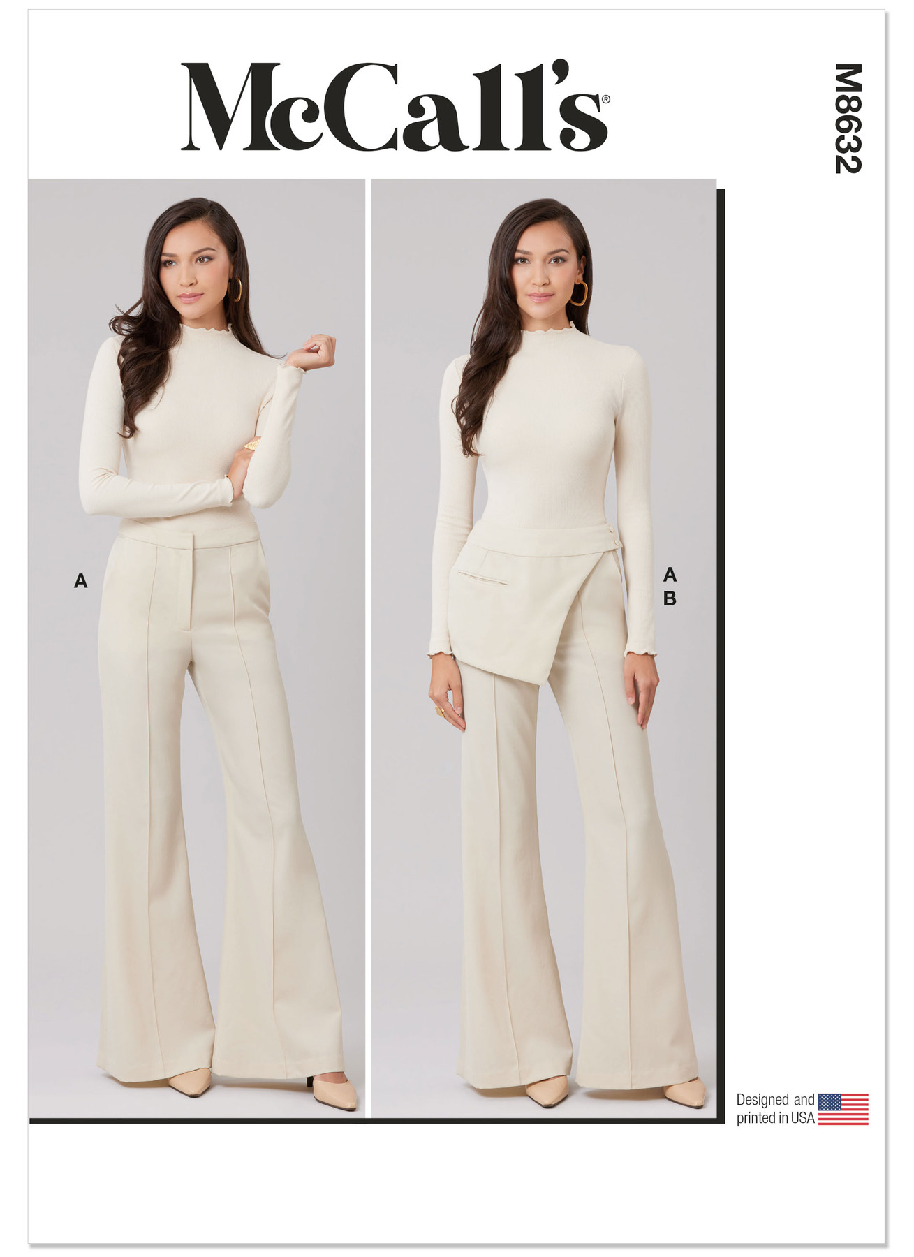 McCall's Sewing Pattern Misses' Flared Pants and Belt with Pocket 1 McCall's Sewing Pattern Misses' Flared Pants and Belt with Pocket