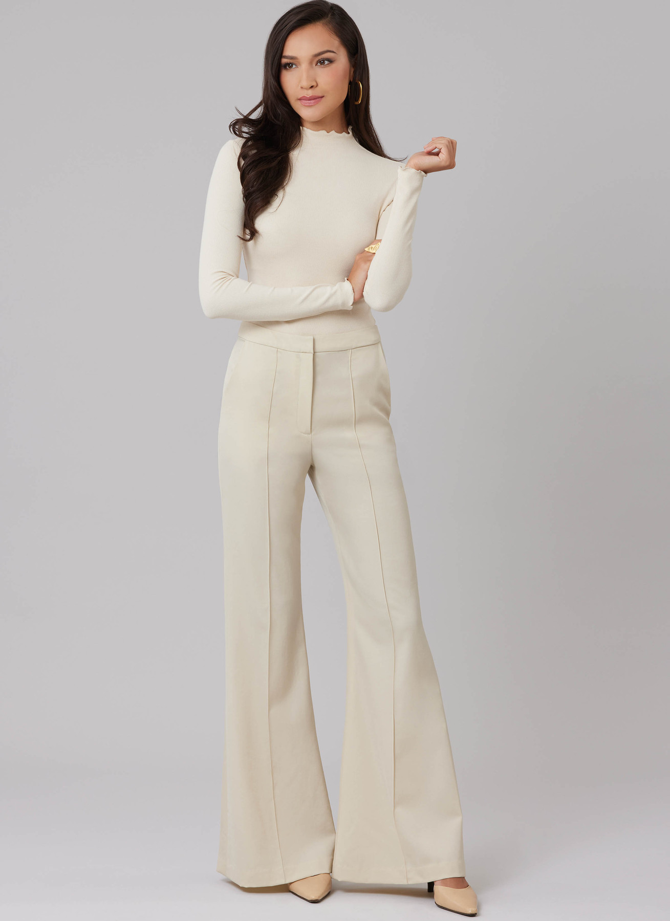 McCall's Sewing Pattern Misses' Flared Pants and Belt with Pocket 2 McCall's Sewing Pattern Misses' Flared Pants and Belt with Pocket