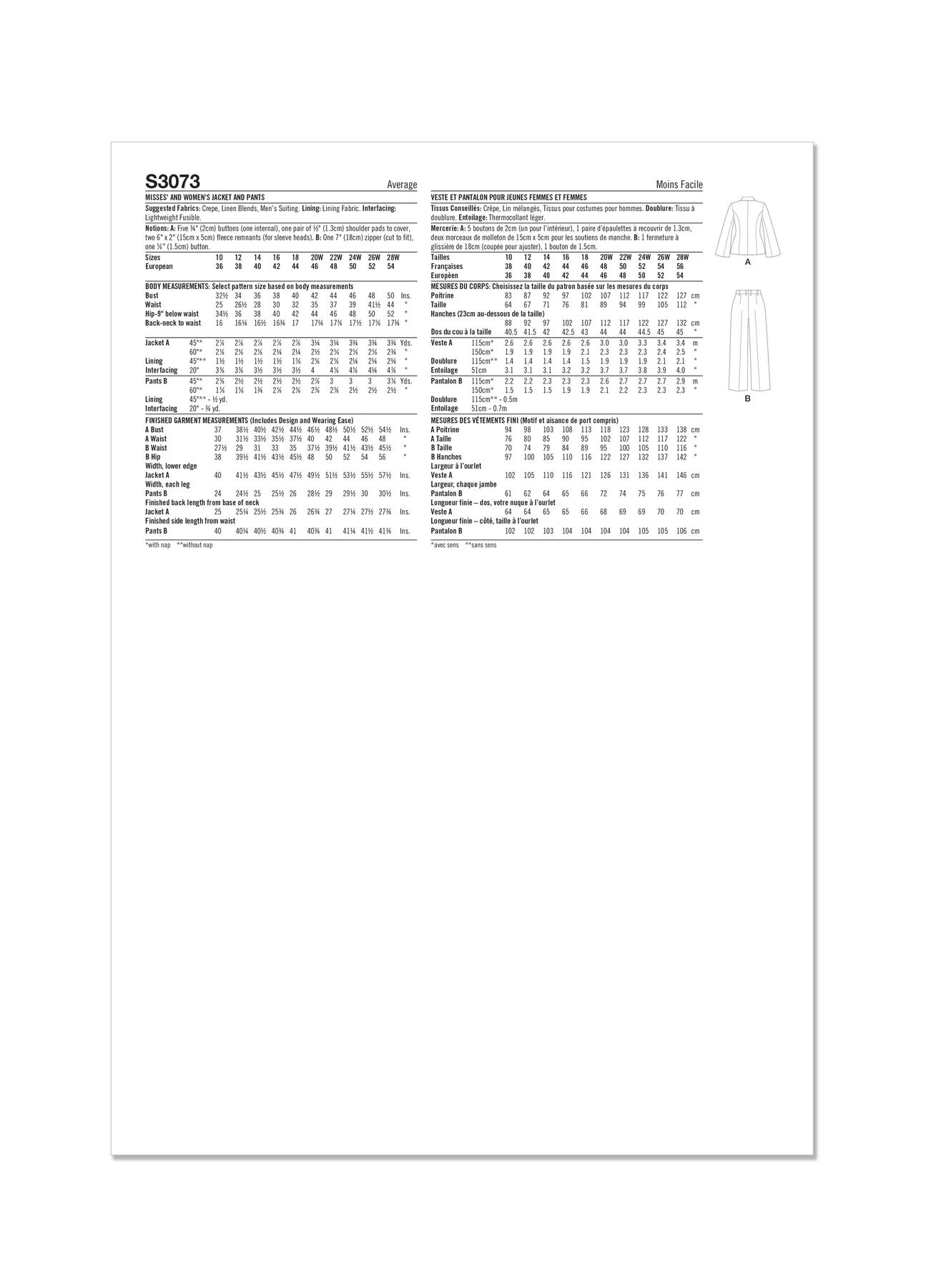 Simplicity Sewing Pattern Misses' and Women's Jacket and Pants (PDF) 7 Simplicity Sewing Pattern Misses' and Women's Jacket and Pants (PDF)