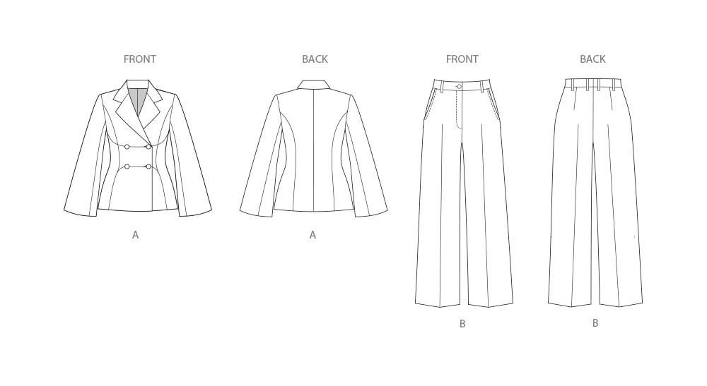 Simplicity Sewing Pattern Misses' and Women's Jacket and Pants (PDF) 8 Simplicity Sewing Pattern Misses' and Women's Jacket and Pants (PDF)