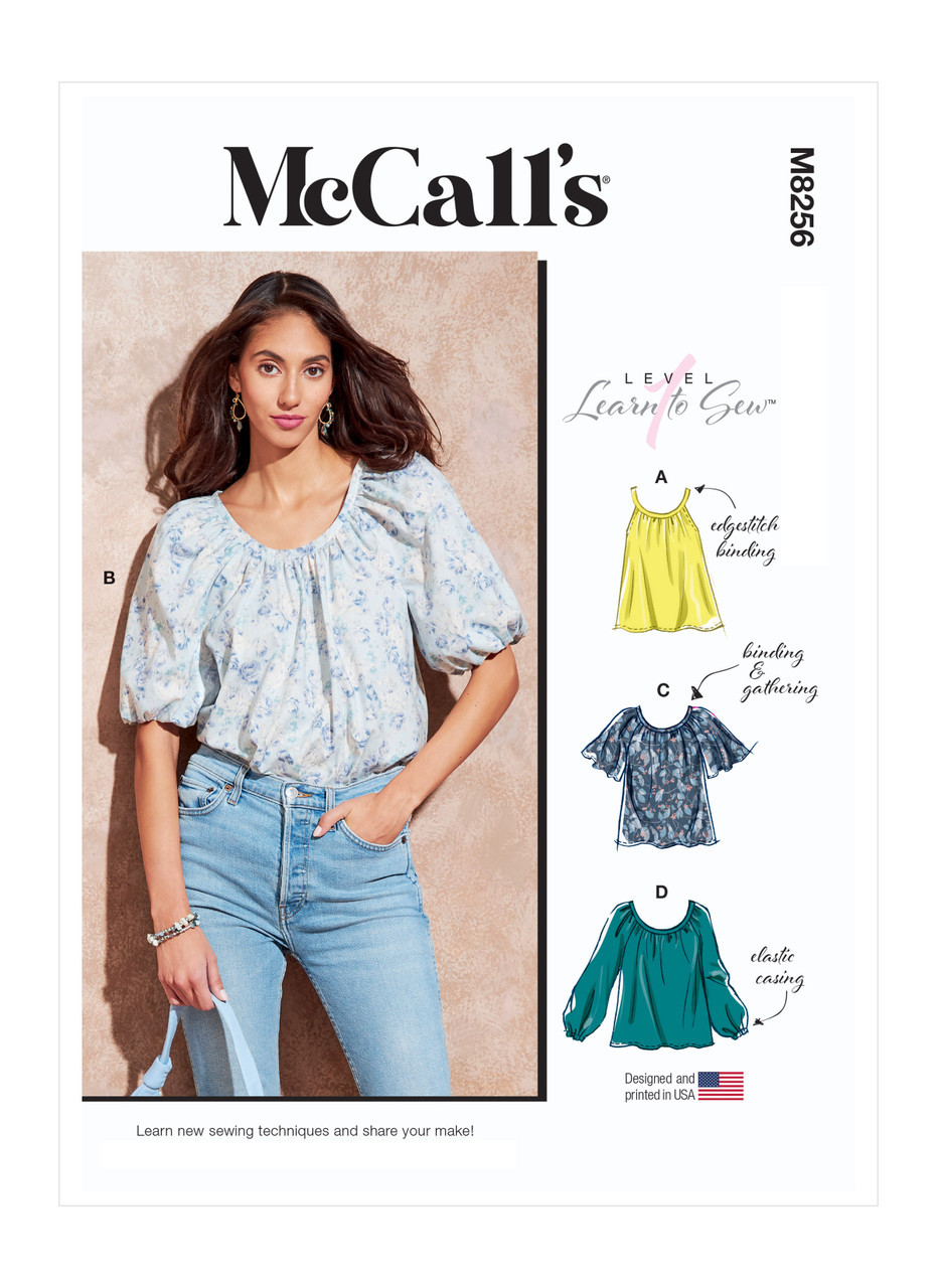 McCall's Sewing Pattern Misses' Tops (PDF) 588 McCall's Sewing Pattern Misses' Tops (PDF)