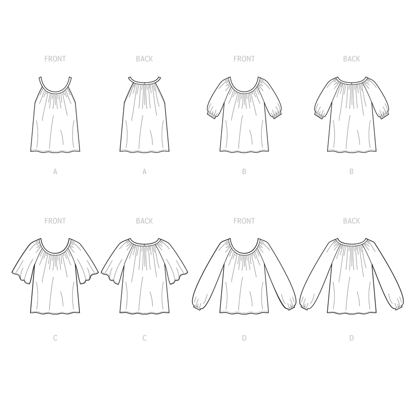 McCall's Sewing Pattern Misses' Tops (PDF) 596 McCall's Sewing Pattern Misses' Tops (PDF)