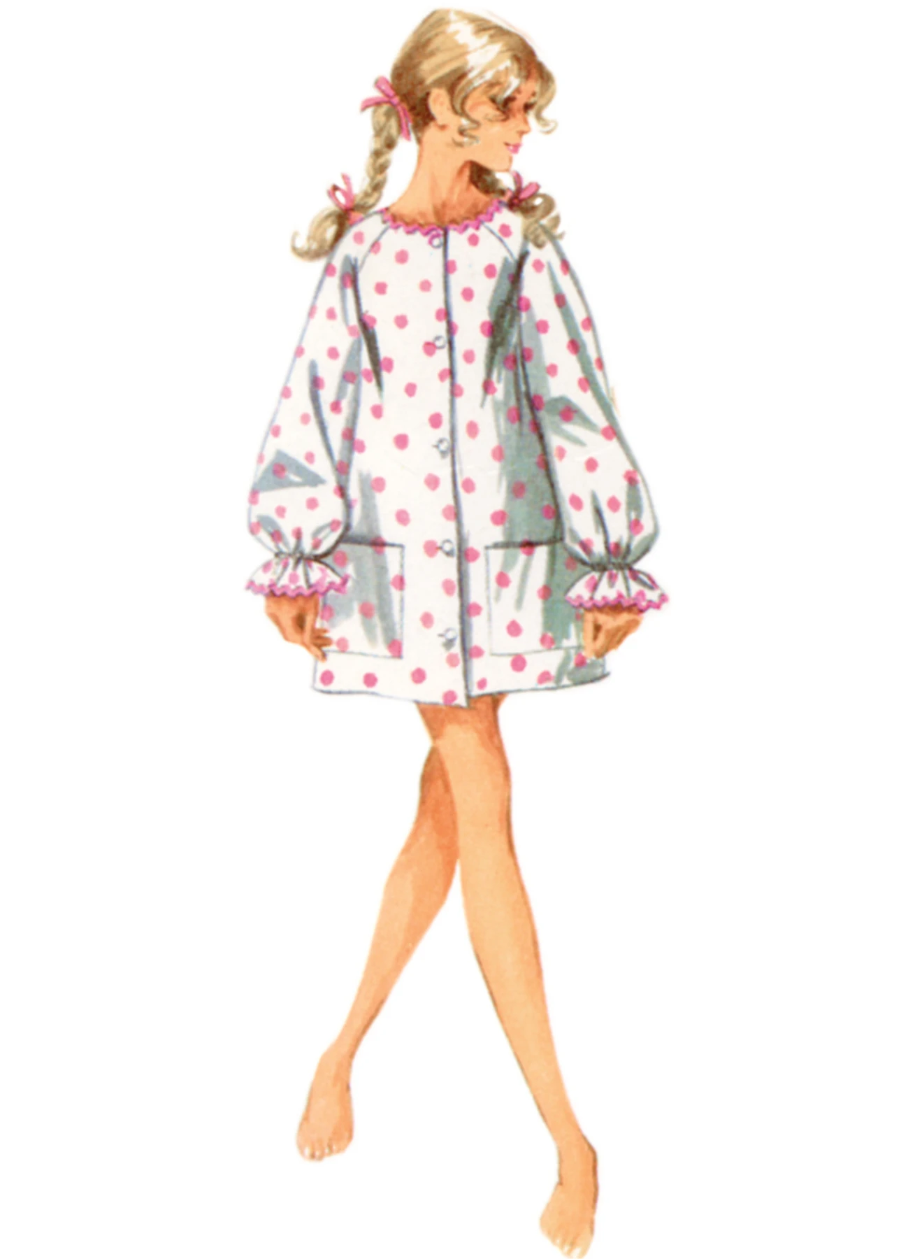 Simplicity Sewing Pattern 1960s Misses' Beach Cover-Up and Robe (PDF) 2 Simplicity Sewing Pattern 1960s Misses' Beach Cover-Up and Robe (PDF)