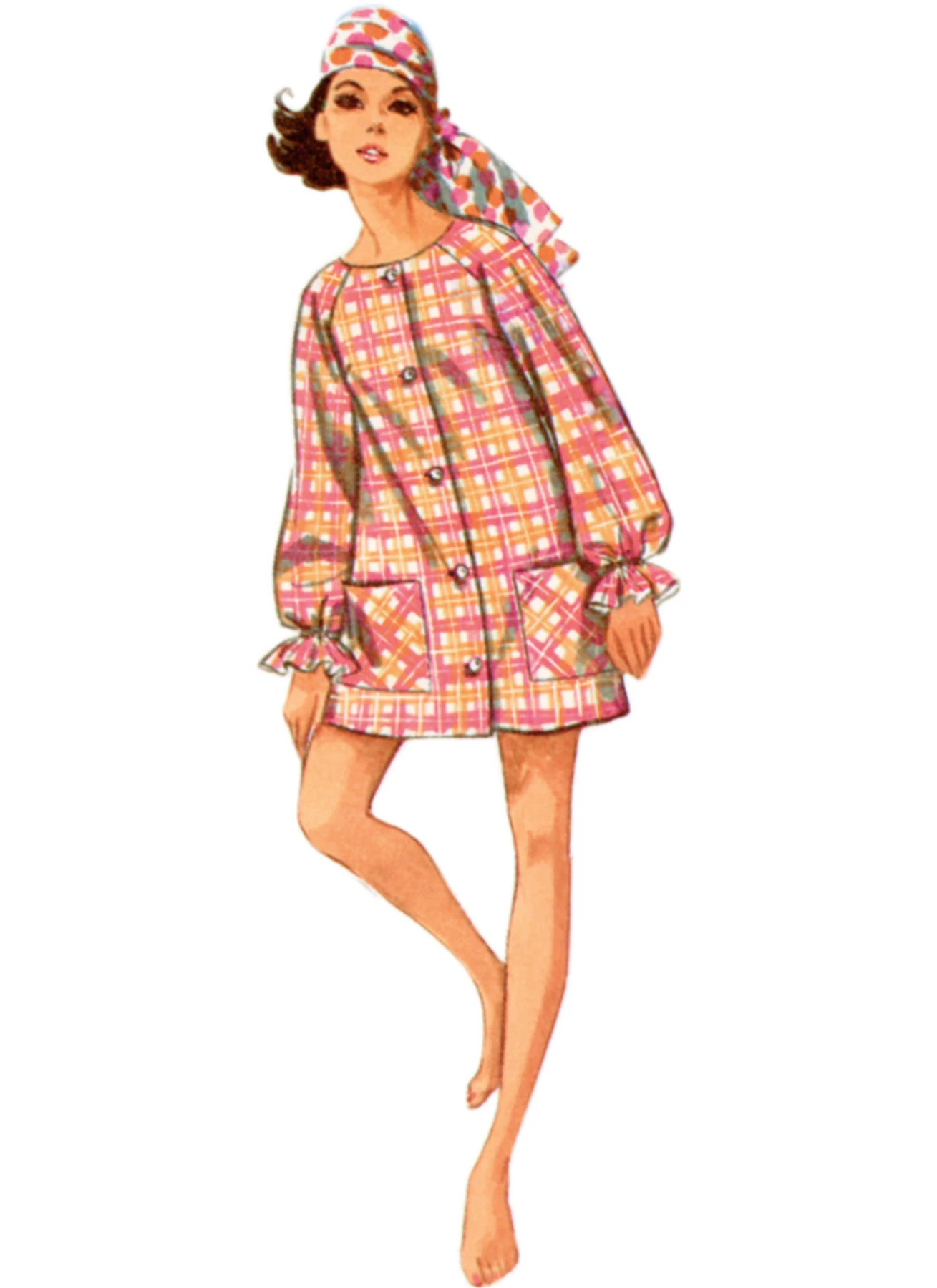 Simplicity Sewing Pattern 1960s Misses' Beach Cover-Up and Robe (PDF) 3 Simplicity Sewing Pattern 1960s Misses' Beach Cover-Up and Robe (PDF)
