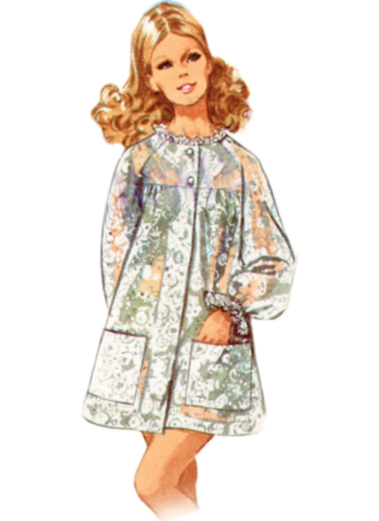 Simplicity Sewing Pattern 1960s Misses' Beach Cover-Up and Robe (PDF) 5 Simplicity Sewing Pattern 1960s Misses' Beach Cover-Up and Robe (PDF)