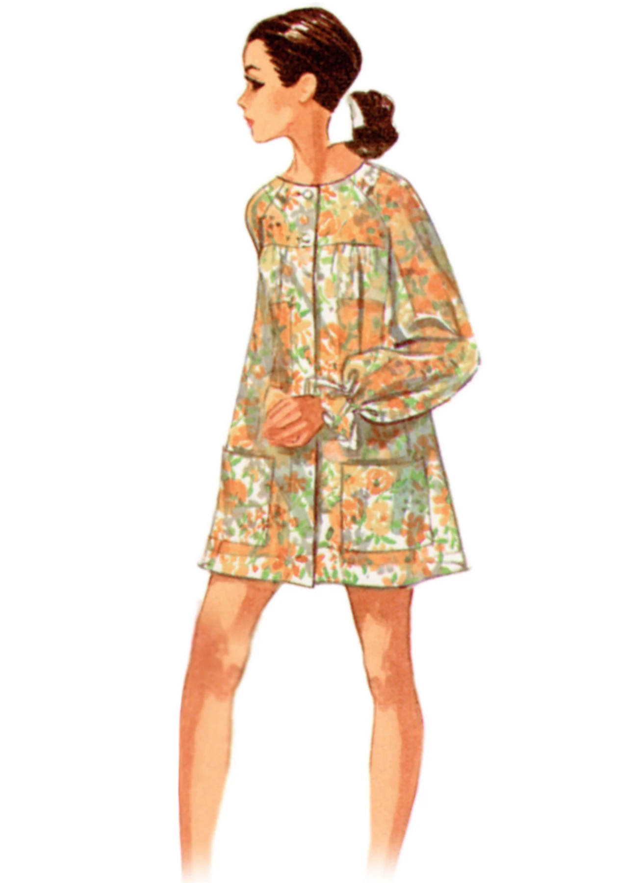 Simplicity Sewing Pattern 1960s Misses' Beach Cover-Up and Robe (PDF) 7 Simplicity Sewing Pattern 1960s Misses' Beach Cover-Up and Robe (PDF)