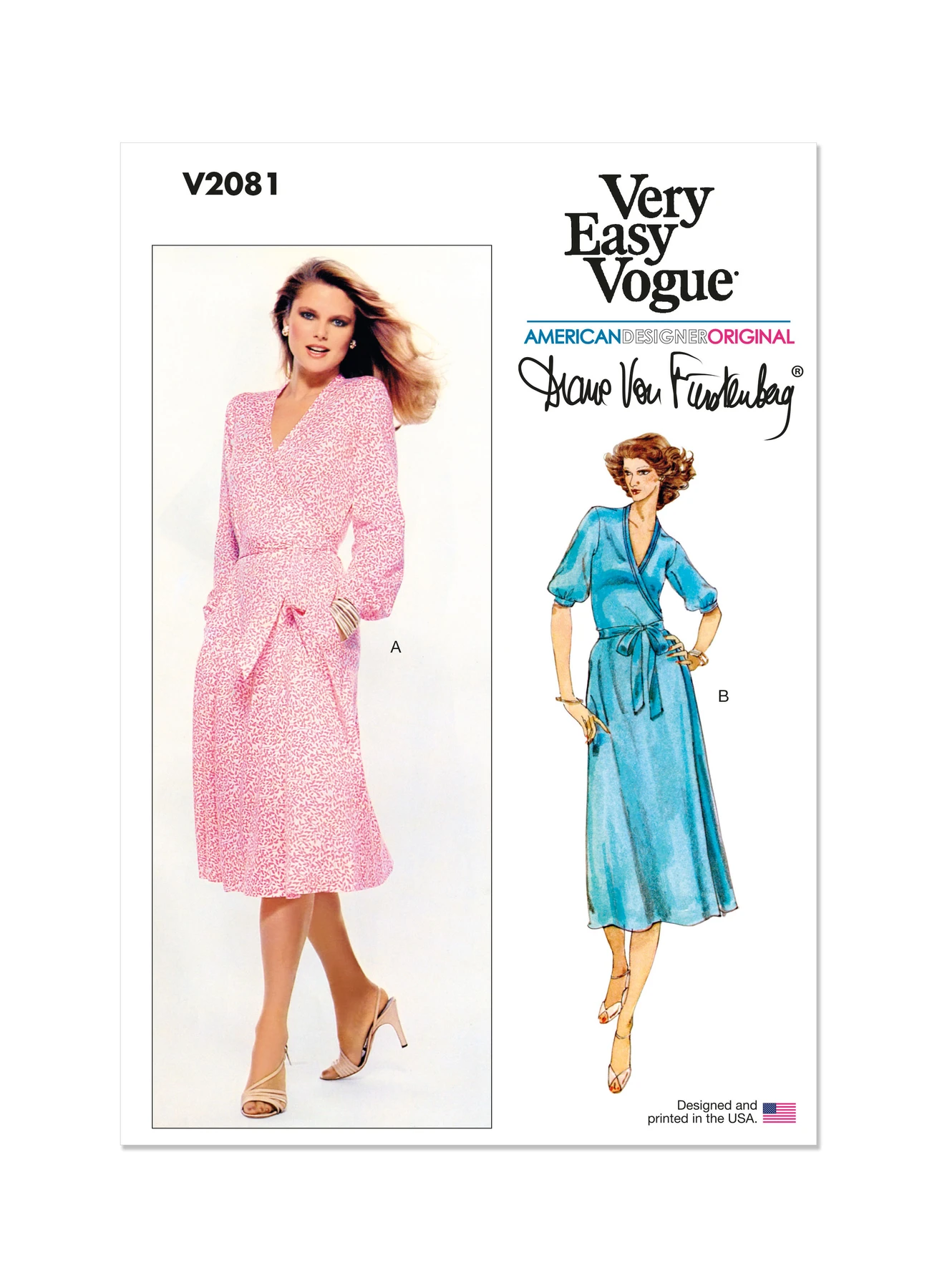 Vogue Patterns 1970s Misses' Wrap Dress by Diane Von Furstenberg 1 Vogue Patterns 1970s Misses' Wrap Dress by Diane Von Furstenberg