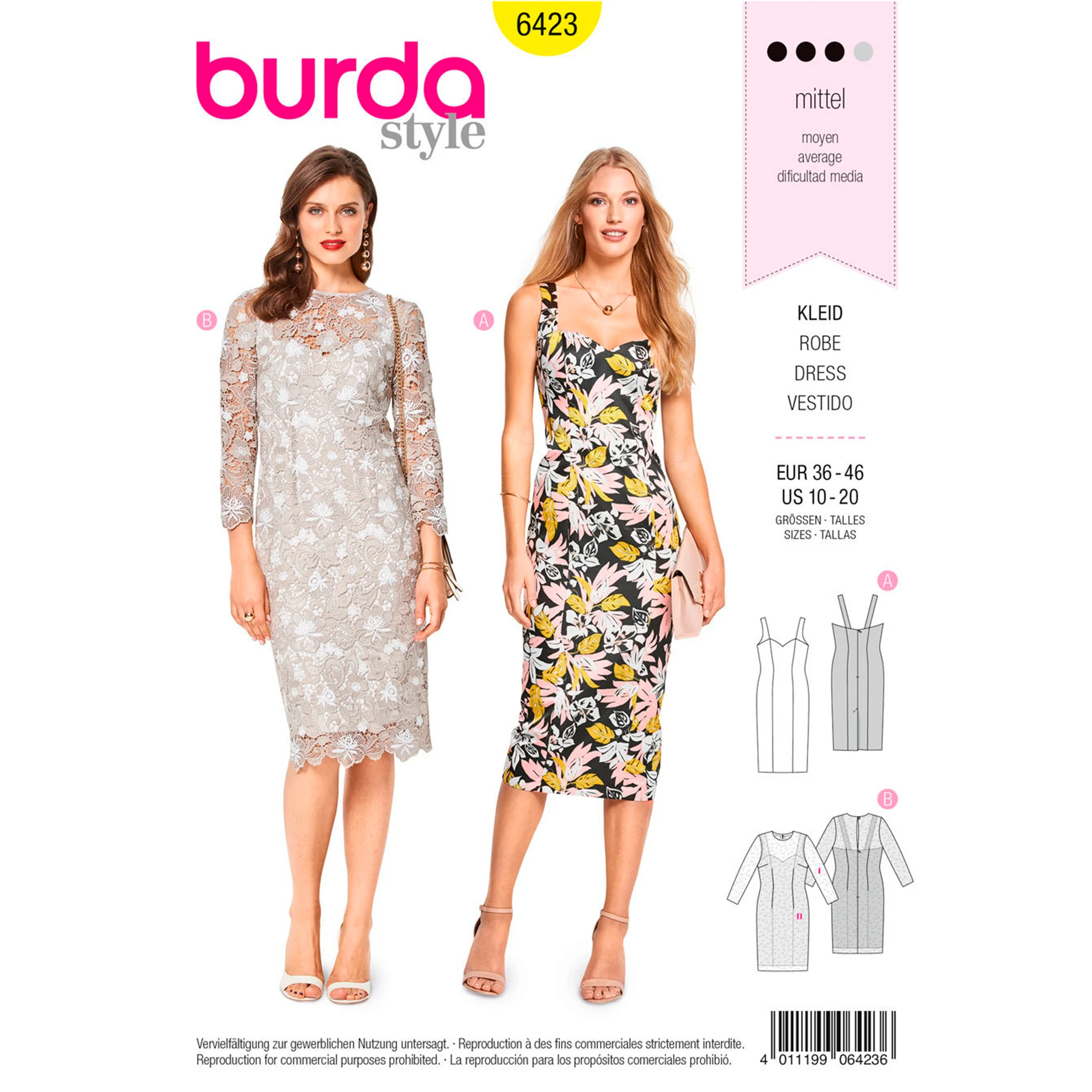 Burda Style Sewing Pattern Misses' Summer Strap Dresses 19 Burda Style Sewing Pattern Misses' Summer Strap Dresses
