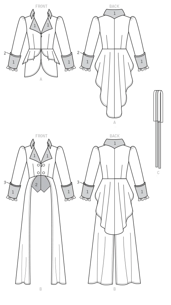 McCall's Sewing Pattern Misses' Jacket Costume with Belt (PDF) 5 McCall's Sewing Pattern Misses' Jacket Costume with Belt (PDF)